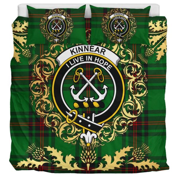 Kinnear Tartan Crest Bedding Set - Golden Thistle Style on Sale - Image 3
