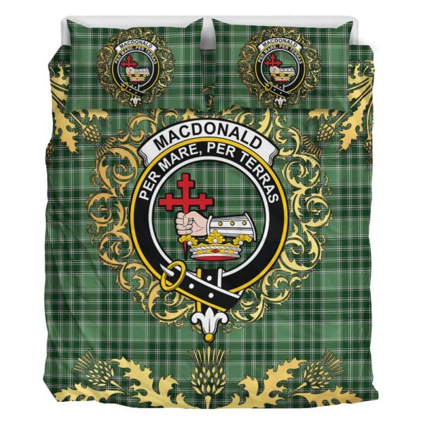 MacDonald Lord of the Isles Hunting 01 Tartan Crest Bedding Set - Golden Thistle Style Online Sale - Image 2
