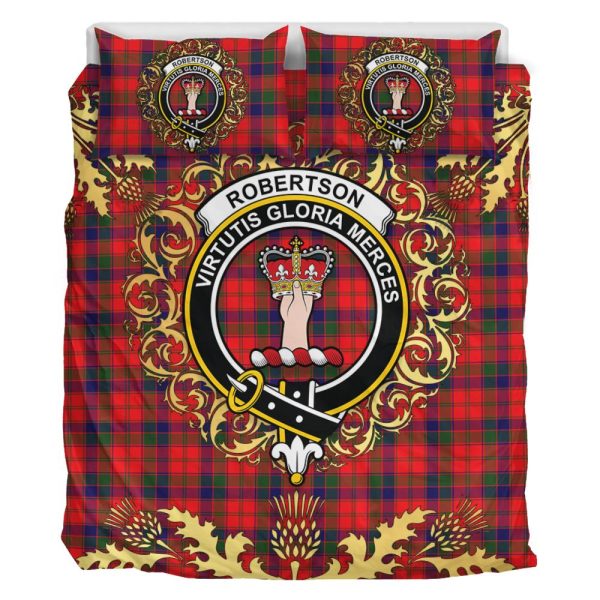 Robertson Modern Tartan Crest Bedding Set - Golden Thistle Style Online - Image 2