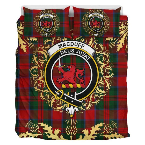 MacDuff 01 Tartan Crest Bedding Set - Golden Thistle Style Online - Image 2