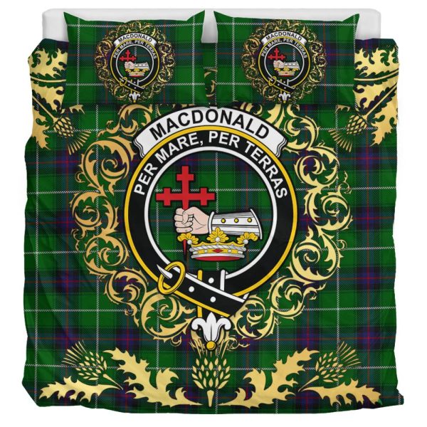 MacDonald of The Isles Tartan Crest Bedding Set - Golden Thistle Style Supply - Image 3
