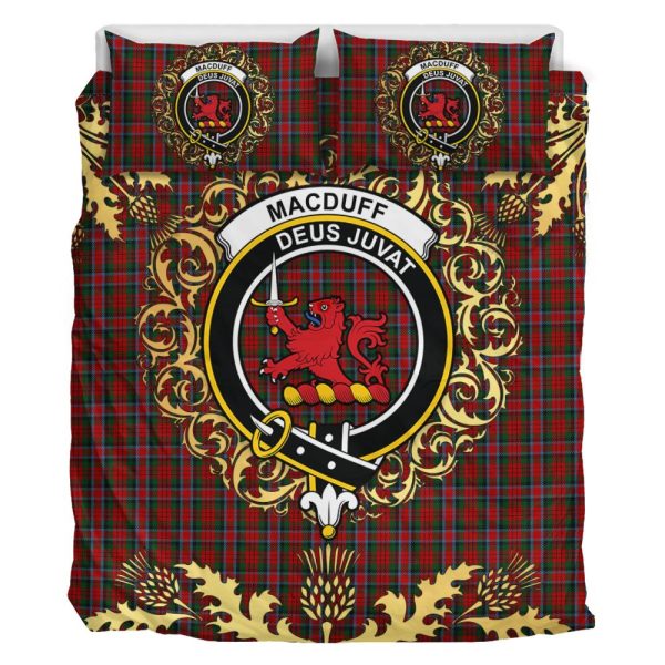 MacDuff 05 Tartan Crest Bedding Set - Golden Thistle Style on Sale - Image 2