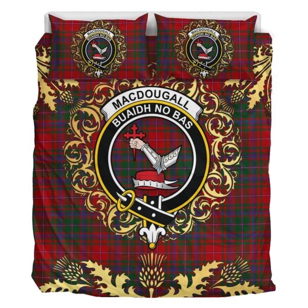 MacDougall Paton Tartan Crest Bedding Set - Golden Thistle Style For Cheap - Image 2