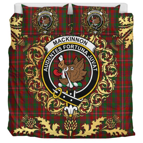 MacKinnon 07 Tartan Crest Bedding Set - Golden Thistle Style Online Hot Sale - Image 3