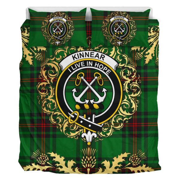 Kinnear Tartan Crest Bedding Set - Golden Thistle Style on Sale - Image 2