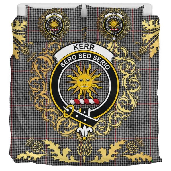 Kerr Shepherd Tartan Crest Bedding Set - Golden Thistle Style For Cheap - Image 3