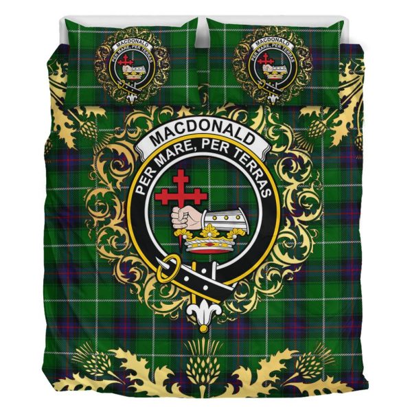 MacDonald of The Isles Tartan Crest Bedding Set - Golden Thistle Style Supply - Image 2