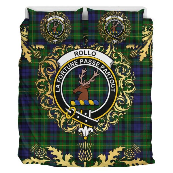 Rollo Tartan Crest Bedding Set - Golden Thistle Style For Discount - Image 2
