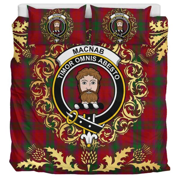 MacNab 01 Tartan Crest Bedding Set - Golden Thistle Style on Sale - Image 3