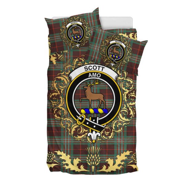 Scott Brown Ancient Tartan Crest Bedding Set - Golden Thistle Style Online
