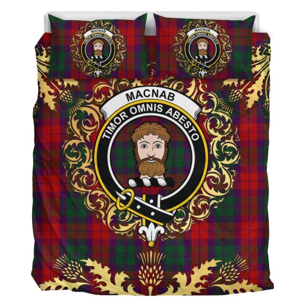 MacNab 02 Tartan Crest Bedding Set - Golden Thistle Style Discount - Image 2