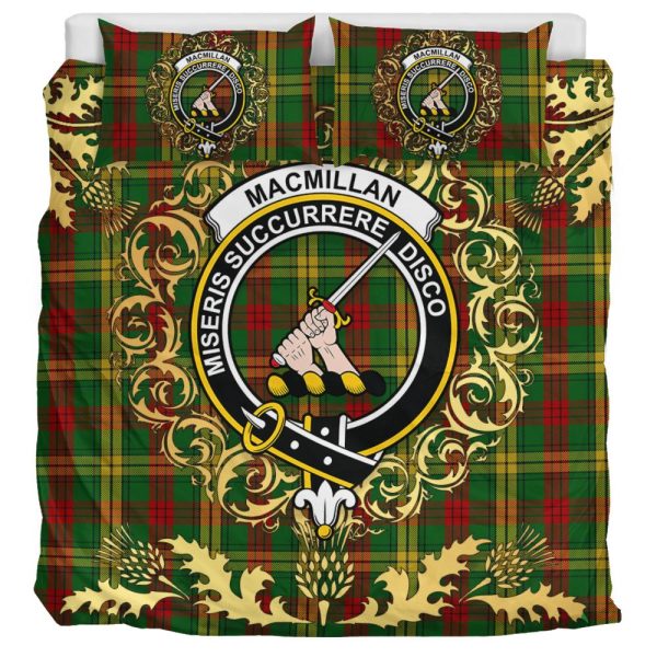 MacMillan 02 Tartan Crest Bedding Set - Golden Thistle Style Online now - Image 3