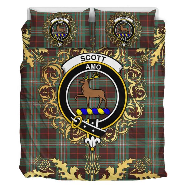 Scott Brown Ancient Tartan Crest Bedding Set - Golden Thistle Style Online - Image 2