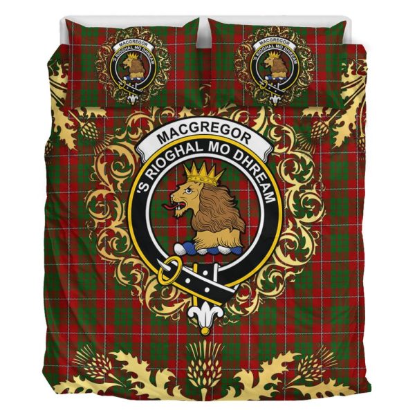 MacGregor of Balquidder Tartan Crest Bedding Set - Golden Thistle Style Online Hot Sale - Image 2