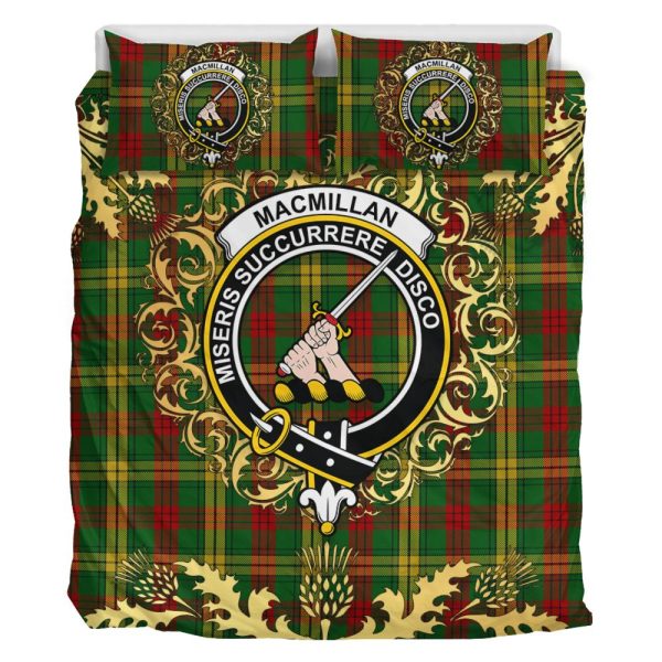 MacMillan 02 Tartan Crest Bedding Set - Golden Thistle Style Online now - Image 2