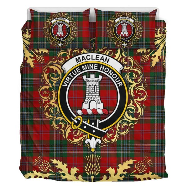 MacLean Tartan Crest Bedding Set - Golden Thistle Style Online Sale - Image 2