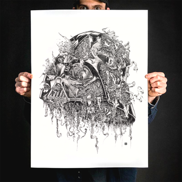 Seldon Hunt  Decayed Toons: Darth  Giclee Print For Sale