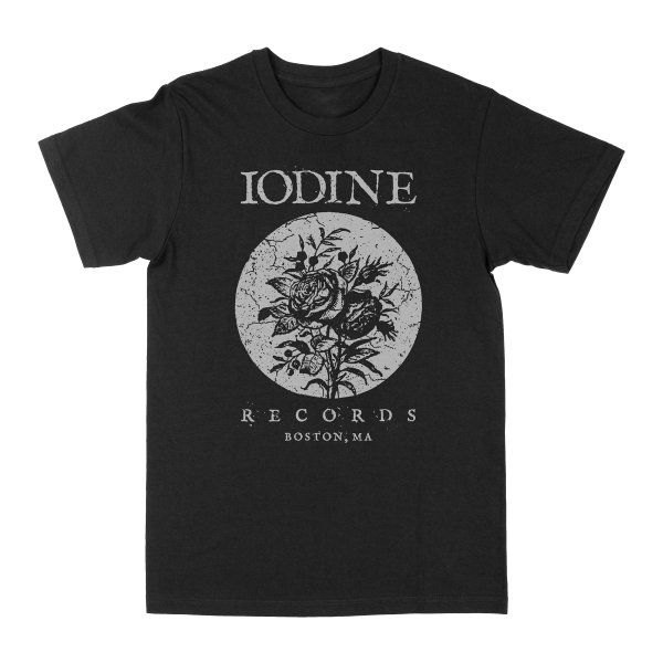 Iodine Recordings  Flowers  Black T-Shirt For Cheap